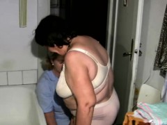 Fat granny gets treated by the nurse