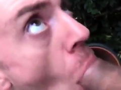 Cum in mouth – outside